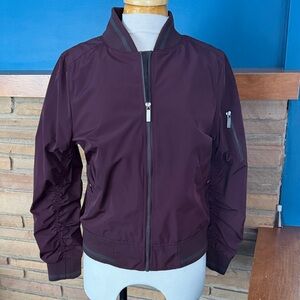 French Connection burgundy Bomber Jacket